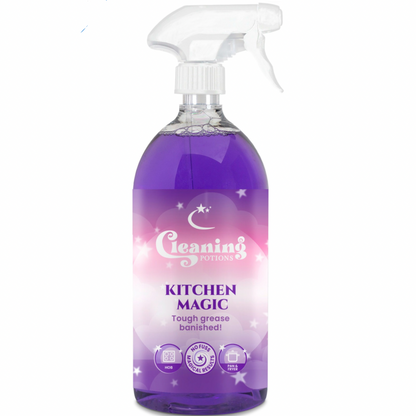 Kitchen Magic Power Cleaning Spray For Air Fryers Ovens Hobs Pans Baking Trays Grease